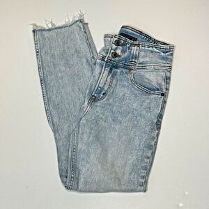 ABERCROMBIE & FITCH Ultra High Rise Mom Jean Sz 24 (00) Acid Wash 80s‎ 90s Retro